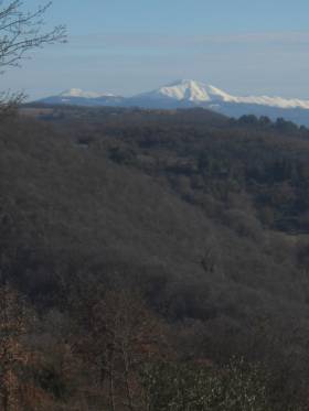 Der Blick von La Rogaia zum Appenin