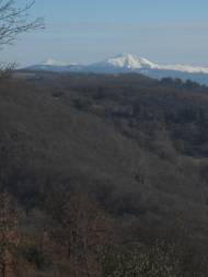 Der Blick von La Rogaia zum Appenin