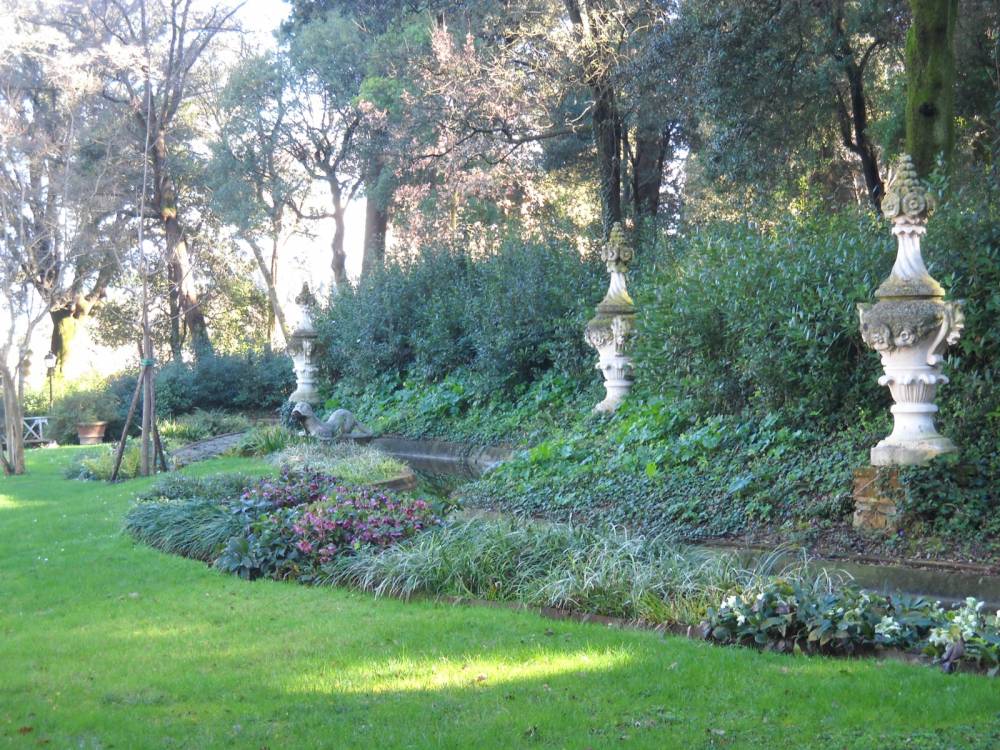 Giardino Bardini - der Bach im englischen Teil des Gartens