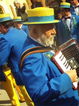 Musikkapelle bei der Sagra dei Tulipani in Castiglione del Lagoo