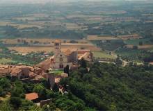 Blick auf Assisi von der Staufferfestung