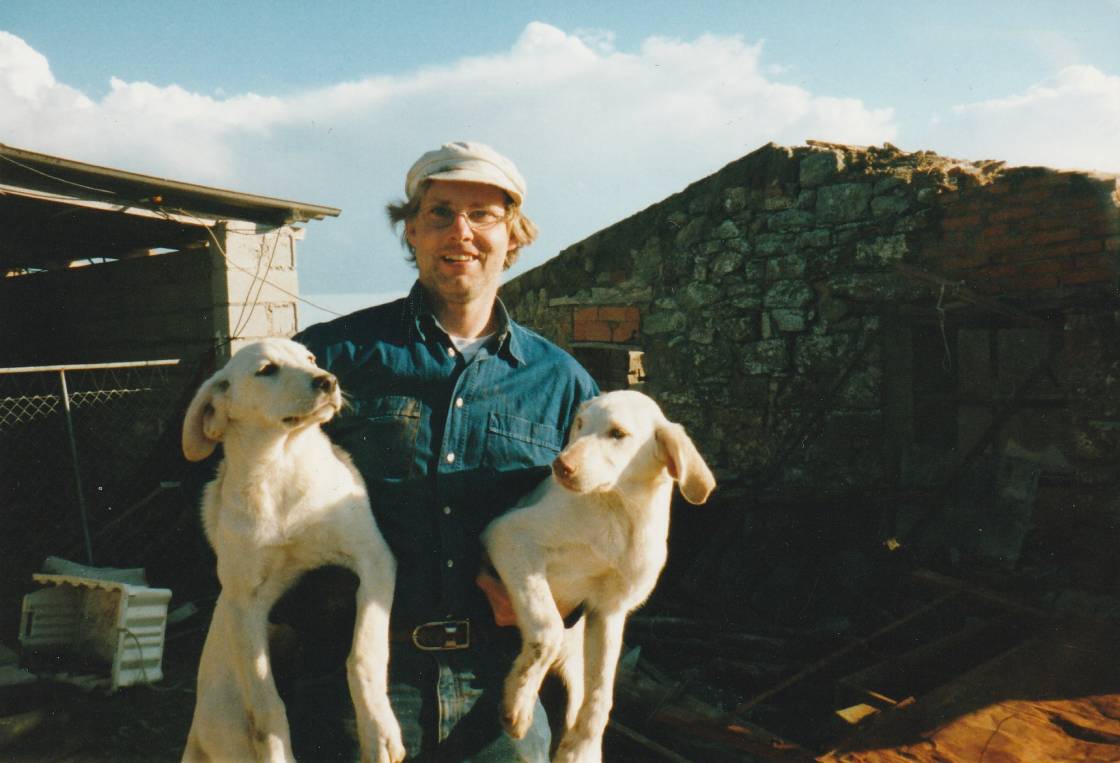 Wolfgang mit Hunden 1998